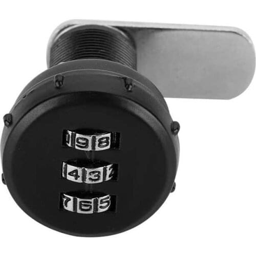 Cerradura puerta 3 Digit Code Combination Cam Cabinet Silver Zinc Alloy Password Security Coded Lock For Mailbox Cabinet Door