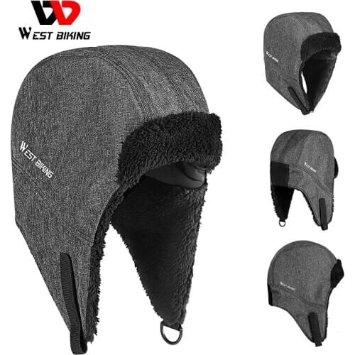 WEST BIKING Trooper Trapper Hat Winter Windproof Ski Hat with Ear Flaps and Mask Warm Hunting Hats for Men Women