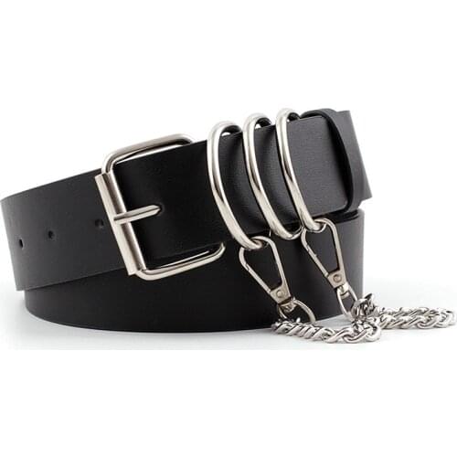 Kemeiqi Punk Style Chain Belt Ladies Casual Pants Jeans Belt Chain Belt DesignerBelt Chain Belt Chain Belts Women Punk Rock