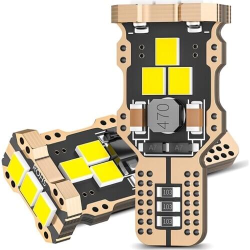 1Pc Universal Automobile LED Brake Light Trunk Cargo Area Light 921 912 T15 LED Back Up Reverse Light Bulbs 6000K Xenon White