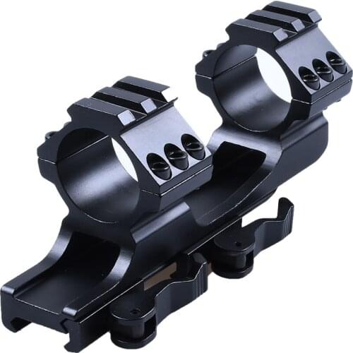 30mm/25.4mm Quick Release Rifle Scope Mount Cantilever Weaver Forward Reach Dual Ring for airsoft hunting Rail Bracket