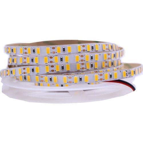 8mm PCB 120 led/m SMD 5730 led strip 5630 Flexible light 5M 600 LED strip DC12V non waterproof IP20 65 Led Christmas Ribbon lamp