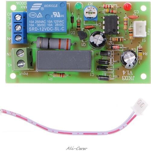 AC 220V Trigger Delay Switch Turn On Off Board Timer Relay Module PLC Adjustable