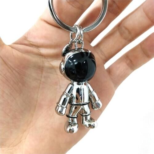 Car styling key chain space robot key chain pendant for lovers ladies key pendant key rings