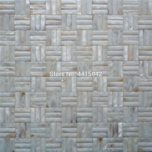 Seamless freshwater mother of pearl mosaic tile for home decoration wall tile 1 square meter/lot convex pattern AL060