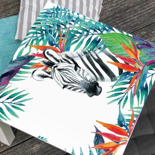 European-style decorative tiles impression Zebra LACK living room desktop stickers desk renovation wallpaper stickers