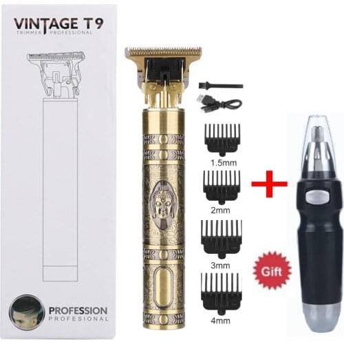 Electric Clipper Mower+Nose Hair Trimmer Professional Barber Hair Cutter Beard Shaving Machine for Men Rechargeable Razor Shaver