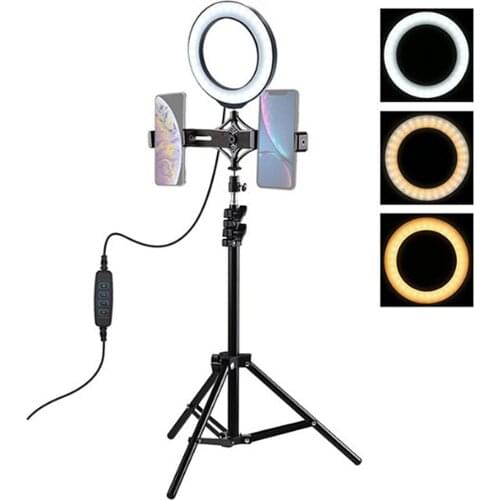 Makeup Lamp Selfie Ring Lamp LED Ring Light with Tripod Ring Selfie Phone Video Photography Lighting for Youtube Phone Holder