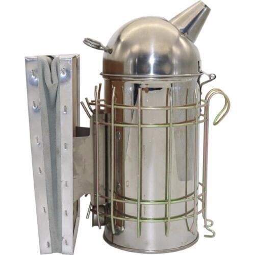 Stainless Steel Spray Smoke Pot Bee Hive Smoker Galvanized Sheet With Heat Shield Beekeeping Equipment Tool