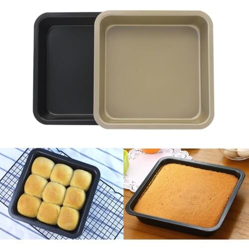 8 inch Square Baking Sheet High Carbon Steel Chef Nonstick Tray Microwave Oven Pan Cookie Toast Tray Bakeware easy clean up