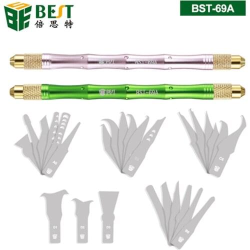 28 in 1 BGA Maintenance Knife Set For iPhone CPU NAND CHIP IC Remove Glue Disassemble Rework Thin Blade Knives DIY Repair Tools