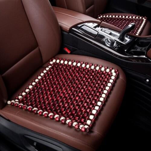 1PCS Summer Cool Car Seat Cover Natural Maple Wood Bead Car Seat Cushion Massage Breathable Environmental Waterproof Seat Mat