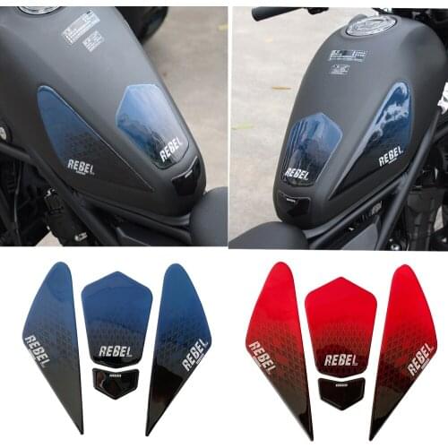 Motorcycle 3D Printing Tank pad Body Scratch Sticker Side Decoration Decals for Honda REBEL 500 CMX500 rebel500 accessories