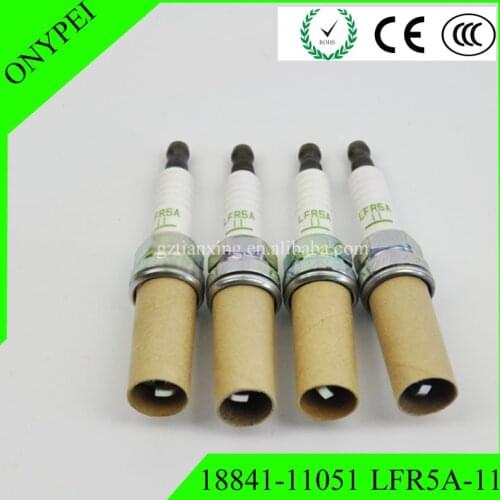 4 PCS New Spark Plugs 18841-11051 LFR5A11 For Hyundai Kia Sorento 2011-2012 2.4 3.5 1884111051 LFR5A-11 18841 11051 LFR5A 11