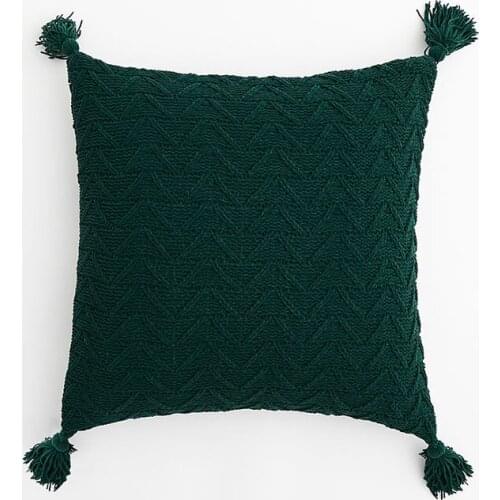 Solid Color Simple Knitting Pillow Case Bedding Sofa Cushion Cover Warm Comfort Pillow Covers Home Decor