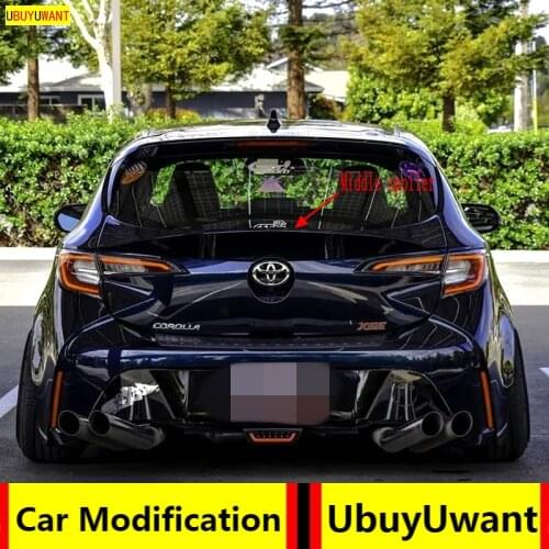 Painted Deflector Spoiler Tail Rear Wings Primer Color Rear Spoiler for Toyota Corolla Hatchback 2019-2021 Middle Spoiler