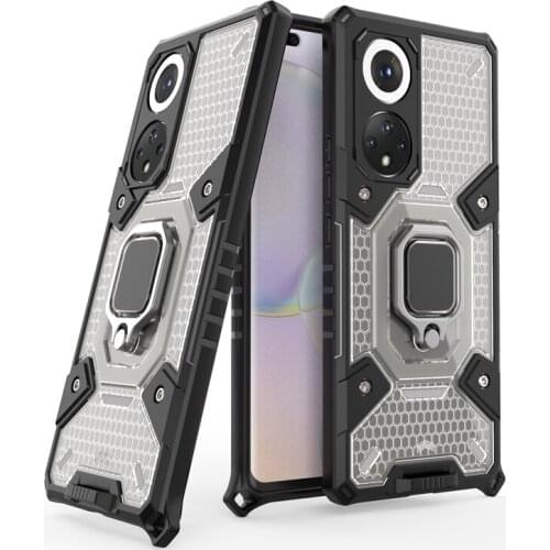 OMEVE for Honor 50 Pro Case Ultra Slim Shockproof Armor Ring Stand Phone Cover for Honor 50 SE Honor50