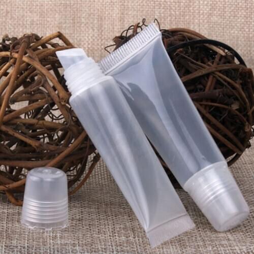 8ml Lip Gloss Bottles Empty Plastic Cosmetic Containers Balm Lipstick Container Tube Refillable Bottles 10pcs/lot