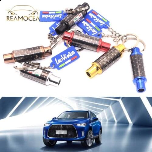 Reamocea New Aluminum Auto Suspension Keychain Modified Key Chains Ring Keyrings Coilover Spring Shock Absorber Car Accessories