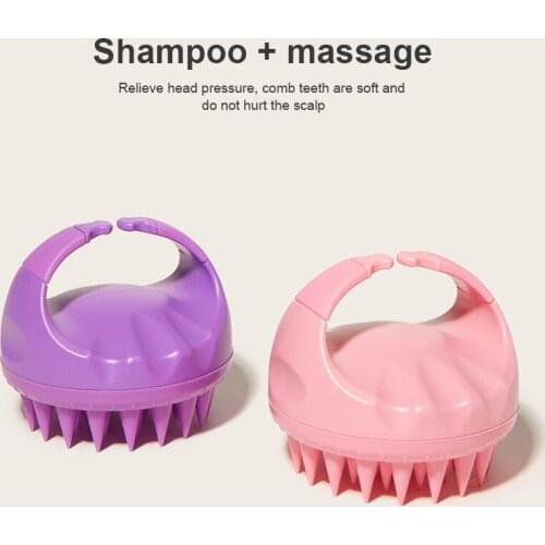 Silicone Massage Comb Shampoo Scalp Hair Massager Bath Massage Brush Scalp Massager Hair Washing Antipruritic Comb Care Tool