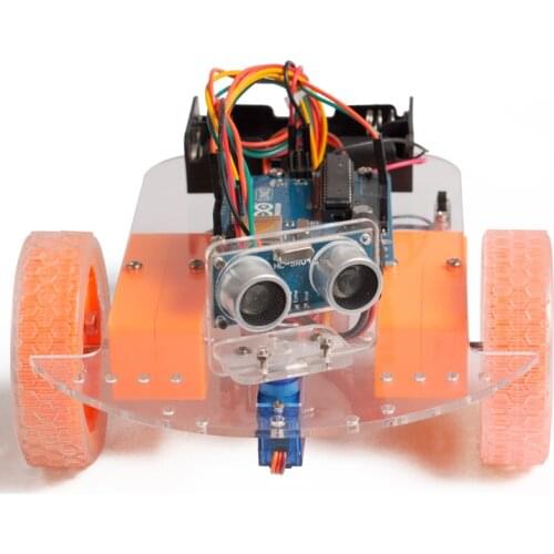 4WD ultrasonic module avoidance robot car chassis kit assembly free shipping