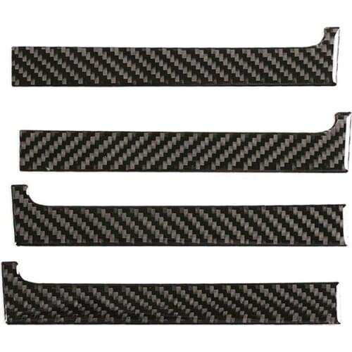 Carbon Fiber Inner Door Handle Decorative Cover Stickers Trim for Toyota - 2014-2021