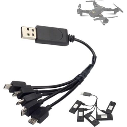 5 in 1 Charger For Visuo Xs809 Xs809w Xs809hw Multi-charging Cable Rc Drone Spare Parts Helicopter Accssory Dron Kits