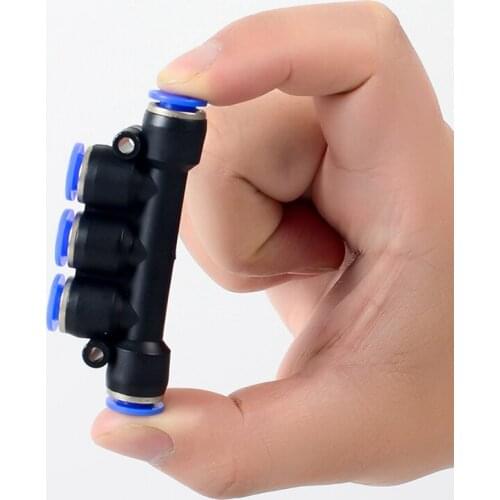 1pc PK series Pneumatic Fittings Quick Push in Connector Air Pipe Fittings For 4/6/8/10/12mm Hose Tube Straight Fittings