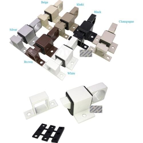10Pcs Aluminum Alloy Spring Loaded Latch Gate Pull Security Gate Cabinet Cage Window Slam Automatic Bolt