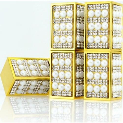 100pcs Pearl Empty Lipstick Tubes Plastic Beauty DIY Lip Balm Containers