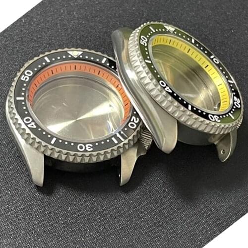 40.3mm Titanium Modified Diving Steel Watch Case Sapphire Glass Suitable for SKX007/009/Seiko NH35A/NH36A/SBDX001 Movement