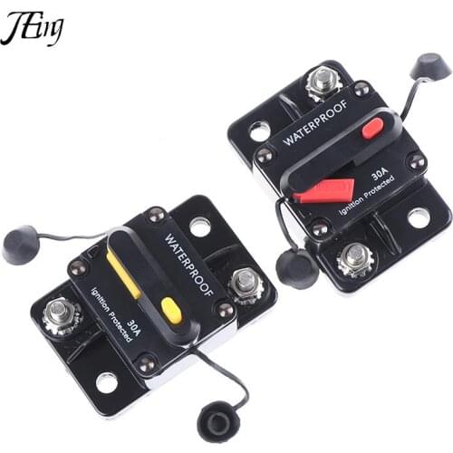 30A 40A 50A 60A 80A 100A 150A 200A 250A 300A AMP Circuit Breaker Fuse Reset 12-42V DC Car Boat Auto Waterproof