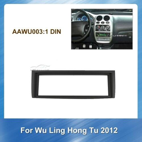 1 Din Car Radio Fascia Audio Frame For Wu Ling Hong Tu 2012 Car DVD frame Stereo Panel Dash Mount Trim Installation Kit Frame