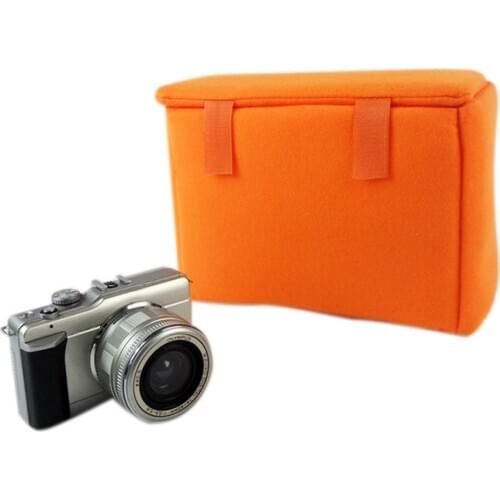 Portable DSLR SLR Camera Inner Insert Bag Partition Padded Protector Velvet Case AC889