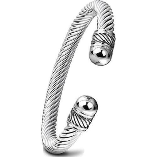 Beads Bracelet Charm Bangle Stainless Steel Fashion Jewelry Bangle Keepsake Memorial Gift for Women Girl