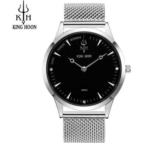 Top Fashion Classic Brand Watches Men Quartz Sport Watch Watchcase Ultra Thin Stainless Steel Mesh Belt Relogio Masculino