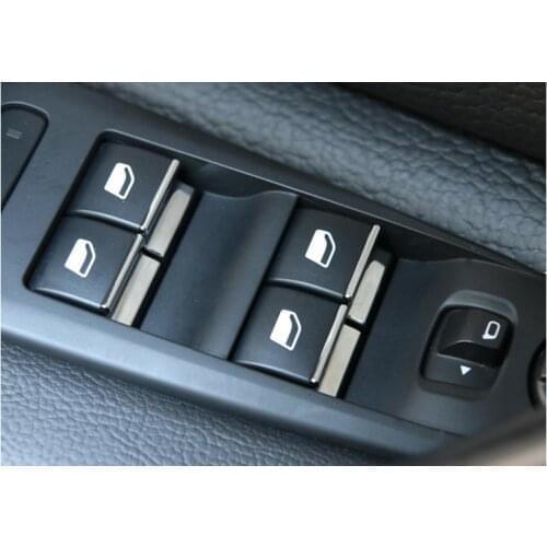 For Peugeot new308 301 408 308S 2008 3008 508 308 Chrome Car Window Lift Switch Button Cover Auto Accessories