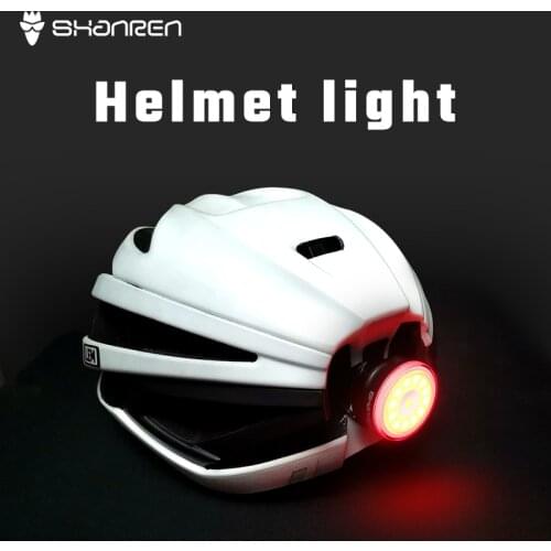 Bicycle Helmet Light Tail Lights Bike Rechargeable Led Rear Lamp Taillight Cycling Raz Pro Shanren Brake Warning Lighting