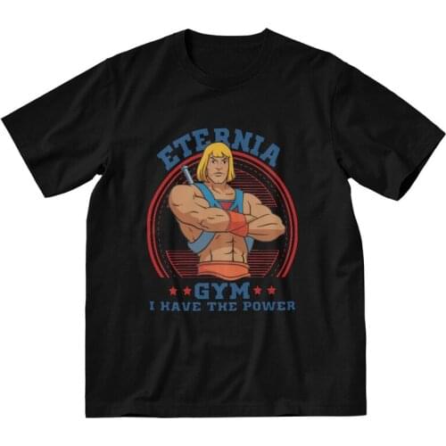 He-Man Eternia T Shirt Men 100% Cotton Printed T-shirts Harajuku Tshirt Short Sleeve Masters Of The Universe Tee Tops