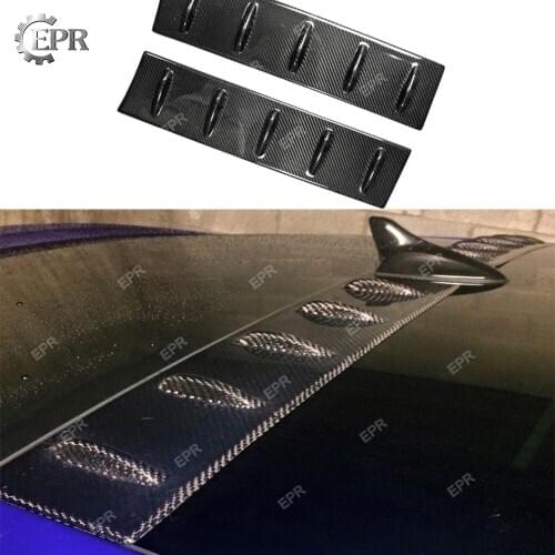 Carbon Roof Vortex Generator For Hyundai Veloster Carbon Fiber Splitter 2Pcs (All Model) Tuning Trim Accessories For Veloster