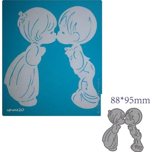 Metal cutting dies cut die mold boy and girl decoration Scrapbook paper craft knife mould blade punch stencils dies