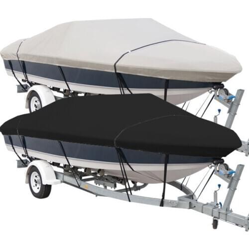 Marine Boat Yacht Southocean Grey Black Bowrider Cover Cyclone Woven Polyester Fabric 300g/m2 -9 oz/yd2 MA 200