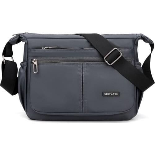 Fashion Casual Multi-pocket Men Handbag High Quality Durable Oxford Male Shoulder Bag Business Men Fabric Messenger Bag SAC