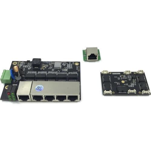Unmanaged 3/5port 10/100M industrial Ethernet switch module PCBA board OEM Auto-sensing Ports PCBA board OEM Motherboard