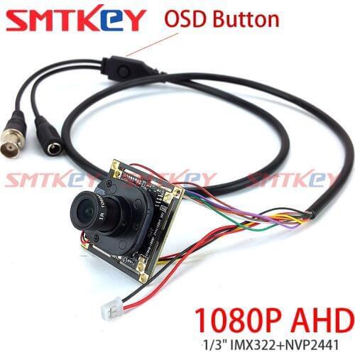 OSD Board 2.0M 1920 x 1080P AHD CCTV Camera 2441+322 security camera