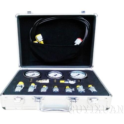Excavator portable hydraulic watch Pressure Oil pressure Test table Precision pressure gauge Test Kit Gauges
