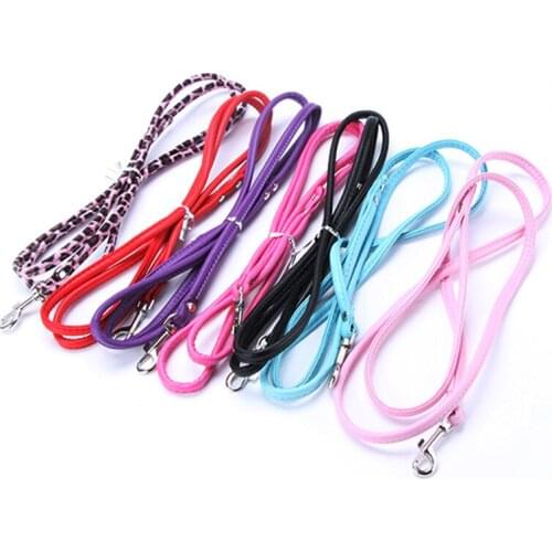 Dog Leashes Long Pet Leashes For Cat Puppy Dog PU Leather Leash Rope Outdoor Training Walking Leashes For Pet Dog Accessries