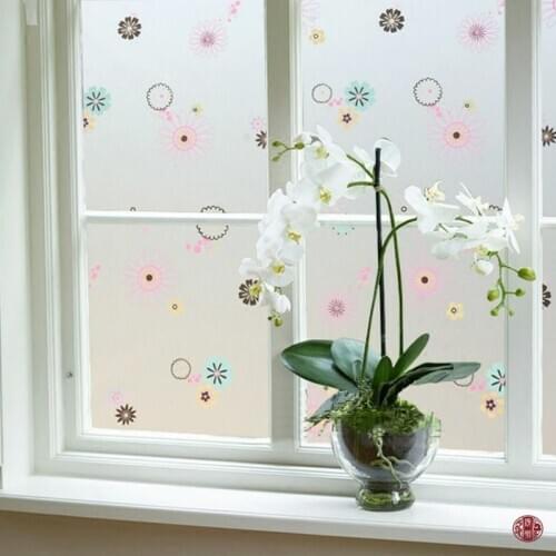 Variety of PVC self-adhesive frosted sun-proof heat-insulating glass sticker balcony mobile door opaque bedroom window film