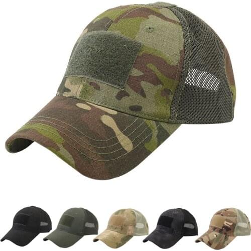 Adjustable Baseball Cap Men Tactical Summer Sunscreen Hat Skull Camouflage Military Army Hunting Camping Hiking Fishing Caps