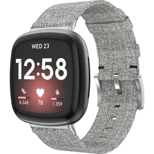 Sport Nylon Band Compatible For Fitbit Versa 3 Smart Watch Band Canvas Woven Bracelet Watchband For Fitbit Sense